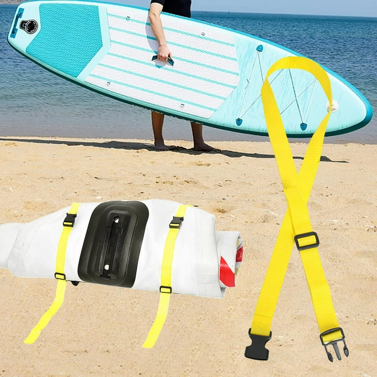 Pulp Board Binding Rope Surfboard Carry Strap Shoulder Strap Multifunctional Comfortable Portable Surfboard Quick Storage Rope for Longboard Yellow