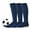 Navy, variant on Unisex Soccer Baseball Softball Athletic Team Sports Cotton Socks 3 Pack (Youth (5-7), Tie Dye Black)