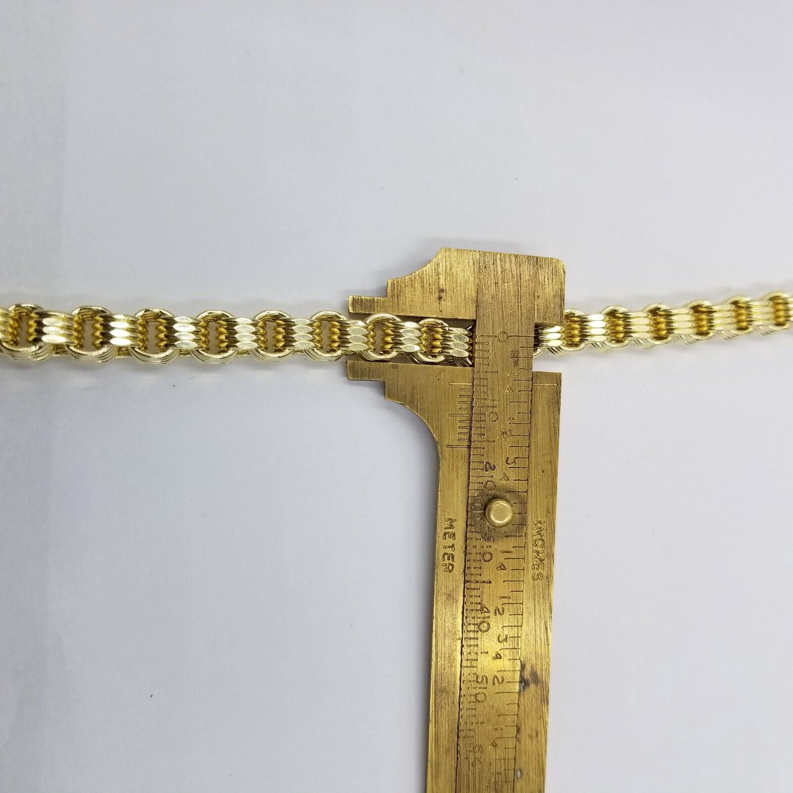 10k Gold Mens Byzantine Box Necklace 26" Cross Charm Pendant Jesus (length:Chain with Charm;)