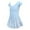 Blue, variant on Baby Girls Spring Summer Solid Short Sleeve Gymnastics Dress Princess Dress Clothes Kids Dress for Dance Class School Party Performance Practice