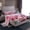 Grey Pink, variant on Castle Fairy Girls Romantic Eiffel Tower Twin Sheet Sets,Black Pink Dress Bedding