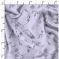 thumbnail image 2 of Soimoi Brown Poly Georgette Fabric Clover Floral Print Fabric by Yard 52 Inch Wide, 2 of 6