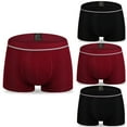 thumbnail image 2 of asdoklhq Underwear for Men,4 Pack Men's Underwear Cotton Boxer Briefs Shorts Pouch Soft Underpants Knicke, 2 of 3
