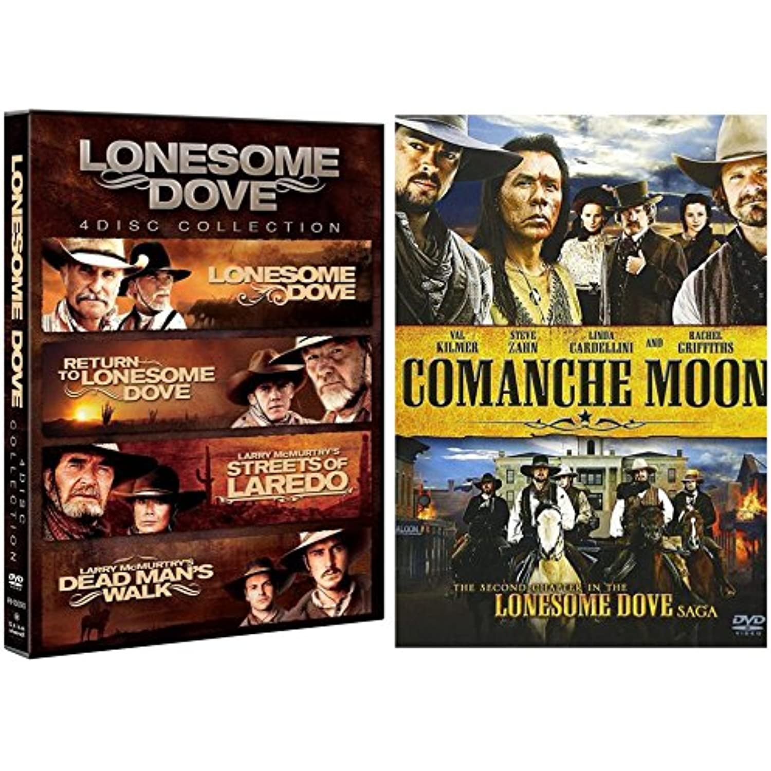 Lonesome Dove 4-Movie Pack + Comanche Moon - Complete Series - Walmart.com