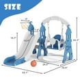 KORIMEFA 4in1 Kids Slide for Toddlers Age 13 Slide and Swing Set