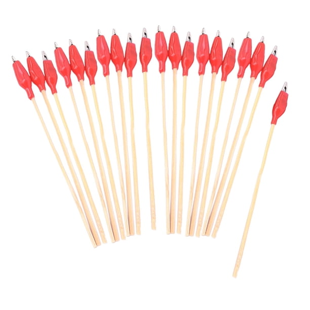 Pinzas de cocodrilo para niños: sonda de cocodrilo para modelismo con aerógrafo Rojo 20 piezas