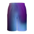thumbnail image 5 of YUGYXL Tie Dye Shorts for Men Big and Tall Baggy Comfy Straight Shorts Drawstring Elastic Waist Summer Beach Shorts Sky Blue S, 5 of 5