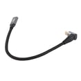 thumbnail image 1 of Cable de extensión USB C, Ángulo Recto USB C 3.1 Macho A USB Cable Humbra Trenzado de Nailon PD100W Extensor USB C Cable Rápida Cable de Carga USB C 3.1 Concentrado Para, 1 of 7