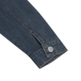 thumbnail image 4 of QHFBli Mens Denim Coat Men's Classic Loose Fit Denim Jean Jacket Lightweight Casual Fashion Outerwear Coat for Daily Street Style Dark Blue S, 4 of 5
