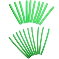 SWETRACE 20Pcs Curler Flexible Curling Rods For Short Hair Assorted Color Round Shape Rubber Material No Heat Curling