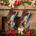 thumbnail image 6 of KLL Cartoon Cloud Puppy for 18" Christmas Stocking Snowman Xmas Stocking Holiday Christmas Decoration Gifts for Family Kids, 6 of 8
