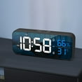 thumbnail image 3 of Digital Alarm Clock 1 Set Awaken Glow-in-the-dark Creative Temperature Humidity LED Clock, 3 of 5