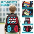 thumbnail image 3 of Gamer Backpack for Boys - 17 Inch Large Capacity Ideal for Elementary Middle School Teen Boys, 3 of 7
