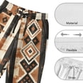 thumbnail image 6 of Yuyamidu Mens Linen Beach Pants Lightweight Loose Fit Cotton Lounge Pants Straight Leg Soft Slacks Trousers Western Aztec Outfits, Aztec Geometric, Size 4XL, 6 of 7