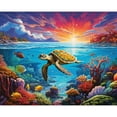 thumbnail image 4 of TISHIRON Paint by Numbers for Adults,16x20 inch Canvas Wall Art Marine Animal Landscape Oil Painting by Numbers Kit for Home Wall Decor (Frameless), 4 of 6