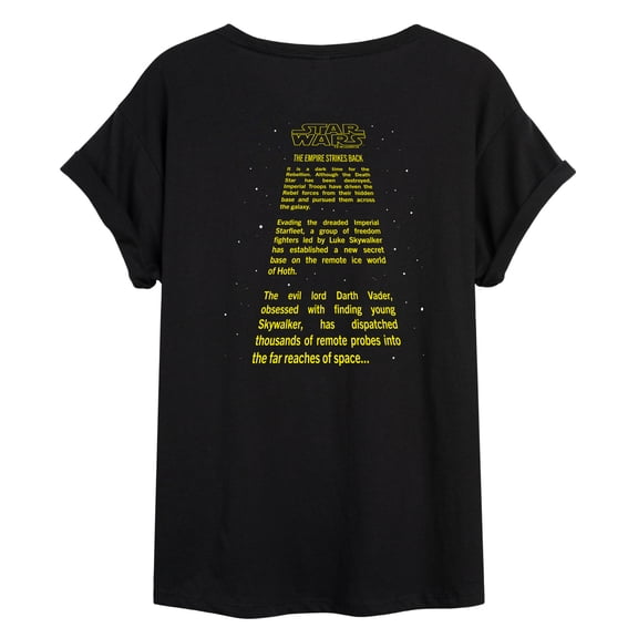 Star Wars - Empire Strikes Back Crawl - Women's Oversized Tee
