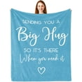 thumbnail image 1 of LHSHID Get Well Gifts for Women After Surgery Inspirational Gifts for Women Sympathy Gift Thinking of You Gifts Breast Cancer Gifts for Woman Feel Better Gifts Healing Blanket Blue 30"x40", 1 of 7