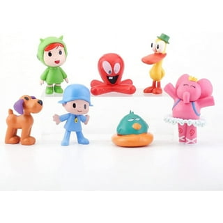 Pocoyo et ses amis Mini figurines en peluche jouets animaux en peluche  figurine douce Anime Collection jouets ensemble de 4 