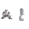 thumbnail image 1 of Estatua de Buda, figuritas de animales artificiales, artesanías, escultura moderna, figurita en miniatura, material de resina, adecuado para regalar,, 1 of 8