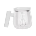 thumbnail image 3 of Taza Agitadora Automática Mayimx con Tapa de Cristal 400ml Blanco, 3 of 9