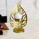 thumbnail image 3 of Portavelas metálico para velas cónicas, candelabro alto para velas de pilar, estilo moderno para bodas y comedores. Dorado A, 3 of 9