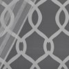 Exclusive Home Curtains 2 Pack Carmela Layered Geometric Blackout and Sheer Grommet Top Curtain Panels, Charcoal, 52x84