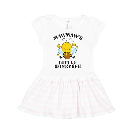 

Inktastic Cute Bee Mawmaw s Little Honeybee with Stars Gift Toddler Girl Dress