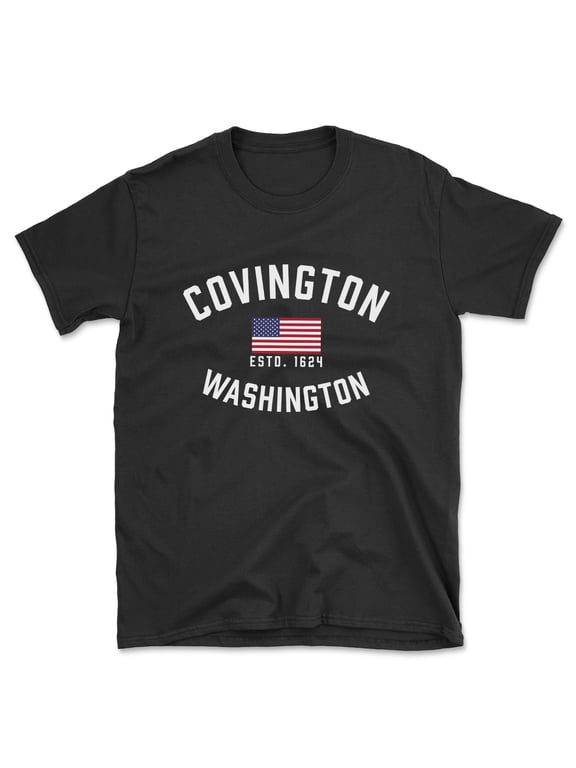 Covington Washington Patriot Men's Cotton T-Shirt