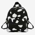 thumbnail image 4 of AMERTEER Vache Imprimer Sac à Dos Femmes Toile Écolière Adolescente Mini Sac à Dos (Blanc), 4 of 5