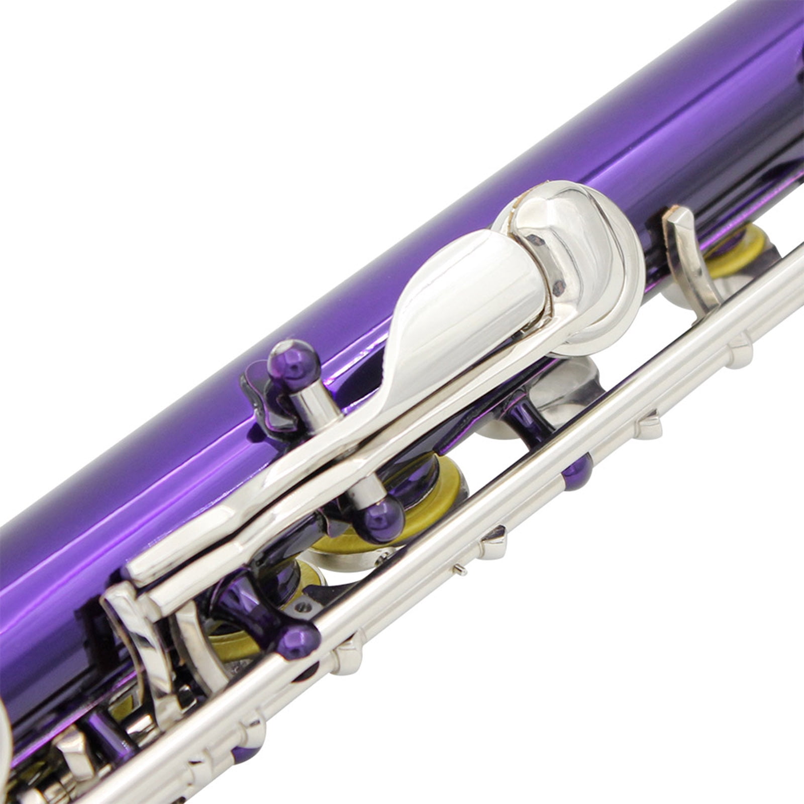C Tone Closed Hole Flute Woodwind Instrument Flute With Cleaning Cloth For Live Performances And Practice