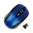 thumbnail image 2 of serony Computer 2.4Ghz Wireless Optical Mouse with USB Receiver 6 Buttons Gaming Mice 800/1200/1600DPI Desktop PC Laptop Accessories Blue, 2 of 5