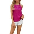 thumbnail image 5 of Inevnen Sequin Sparkle Halter Tops for Women Sleeveless Keyhole Knot Vest Shirt Cocktail Party Club Tank, 5 of 8