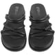 thumbnail image 3 of 1pair Suela plana sandalias femeninas moda zapatillas de verano zapatos de playa negro, 3 of 5