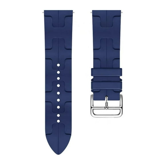 KIQ Durable and Water Resistant Silicone Replacement Watch Strap Band For Samsung Galaxy Watch4/5/6(40MM 44MM)/Watch 4 Classic(42MM 46MM)/Watch 6 Classic(43MM 47MM)(Deep Navy )(20/20MM)