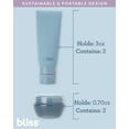 thumbnail image 3 of Bliss Travel Bottles Set - 10 Piece Essentials Kit Travel Size Toiletries Bottles for Women and Men, 3 of 7