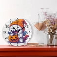 thumbnail image 2 of Cute Ghost Round Wall Clock Silent Battery Operated Home Decor for Living Room Bedroom, 2 of 7