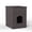Brown, variant on GZXS Hidden Cat Litter Box Furniture with Storage Drawer, Multifunction Cat House Side Table, White MDF Enclosure Cabinet for Indoor Cats, Modern Pet Nightstand (19.09"L x 20.87"W x 25"H)
