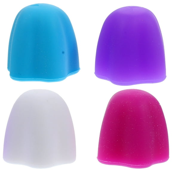 SEWOART 4Pcs Flexible Silicone Toothpaste Squeezer Caps for Household Use