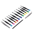 thumbnail image 1 of Destornillador Magnético Pequeño, Kit De Destornilladores De Precisión De Diseño Ergonómico Mango De PVC 14 Piezas / Juego Tratamiento De Ennegrecimiento De Prevención De ANGGREK Herramientas, 1 of 8