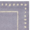 thumbnail image 4 of SAFAVIEH Bella Danita Plain Dotted Bordered Wool Area Rug, Lavender/Ivory, 2'6" x 4', 4 of 5