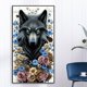 thumbnail image 1 of Cuadros Decorativos Kit de pintura por números DIY Wolf Hand Oil Art Picture Craft decoración de la pared del hogar Wdftyju embutido en tela, 1 of 8