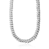 Time and Tru Silvertone Necklace, 1 Piece