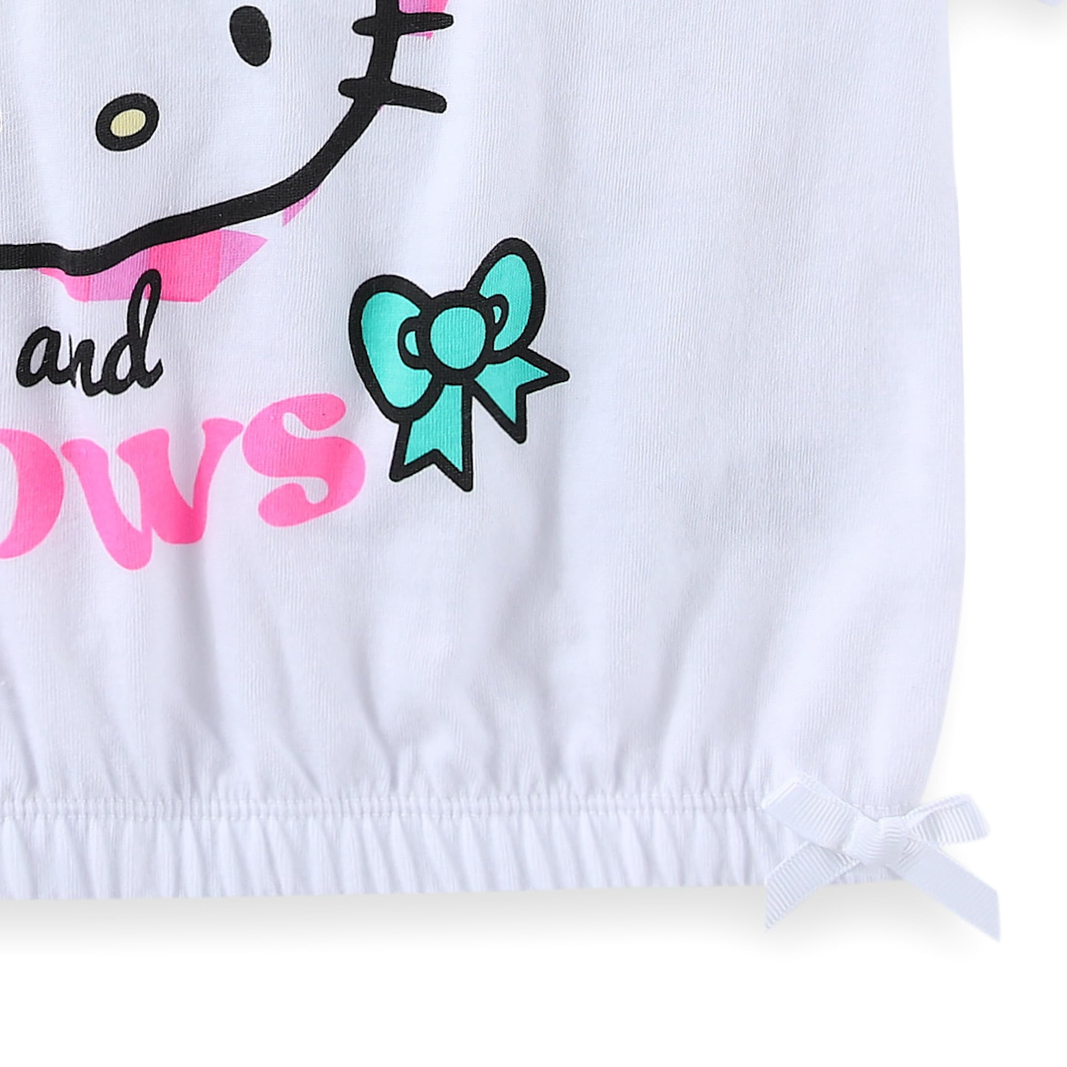 Hello Kitty Sanrio Short Sleeve T-Shirt and Skirt Set (Girls), 2 Piece Set, Sizes 4-10