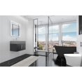 thumbnail image 5 of Amazon 24" Black Wood Floating Vanity with Gray Top and Brushed Nickel Trim, 5 of 10