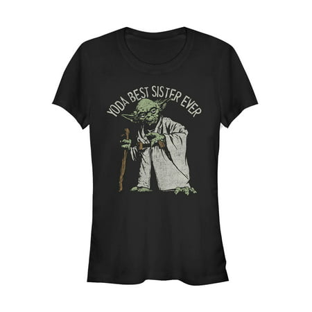 Star Wars Juniors' Yoda Best Sister Ever T-Shirt (Best American Apparel Ads)