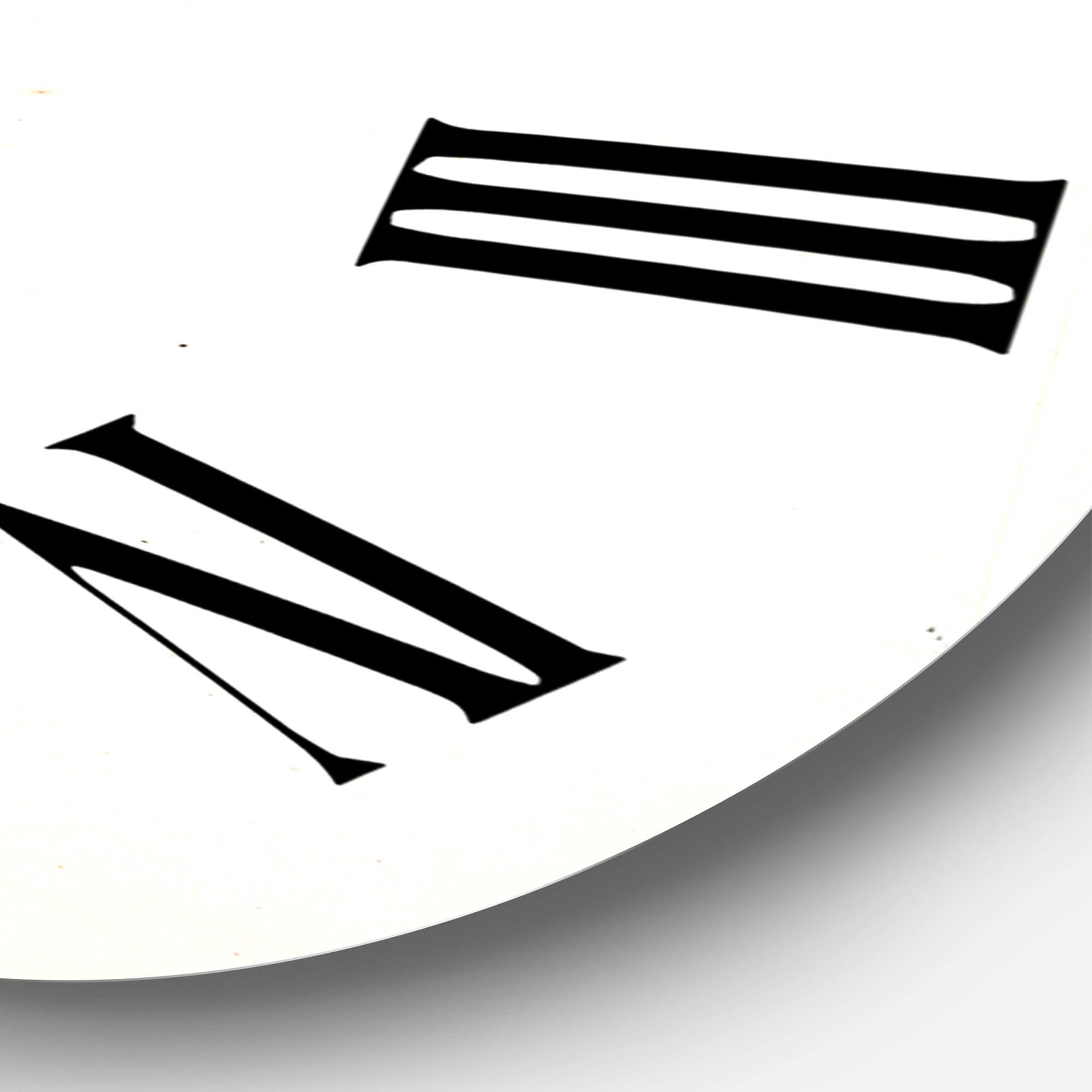Designart 1 in Farmhouse Wall Clock