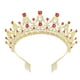 thumbnail image 2 of Corona para niñas Nupcial para mujeres Princesa Tiara Reina Tiaras Regalo Elegantes accesorios para el cabello para Cosplay, cumpleaños, Estilo C, 2 of 9