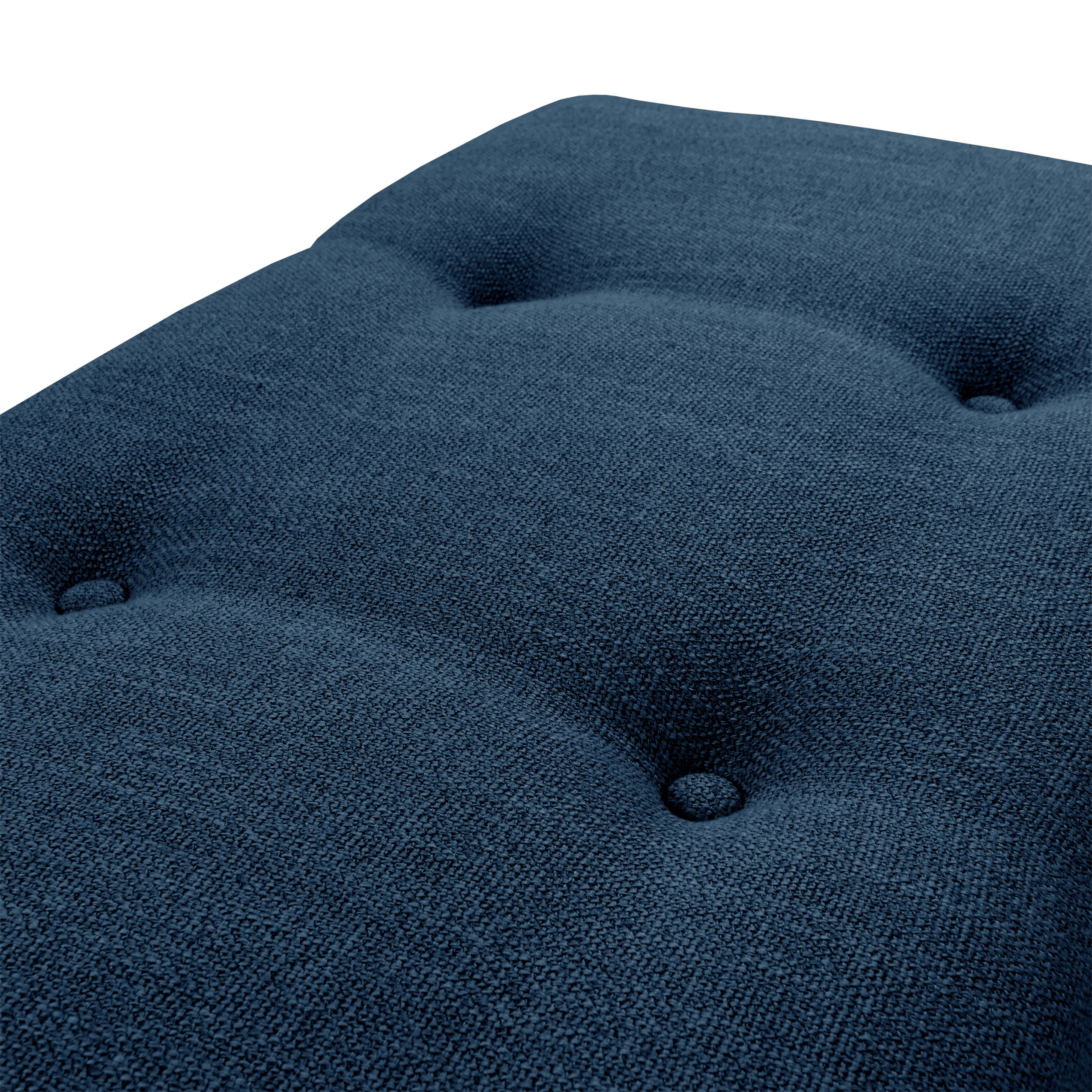 CorLiving Rosewell Fabric Button-Tufted Accent Bench with Wood Legs