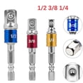 thumbnail image 3 of 1pc Drill Socket Adapter Driver with Hex Shank Extension Bar 1/4 3/8 1/2, 3 of 4