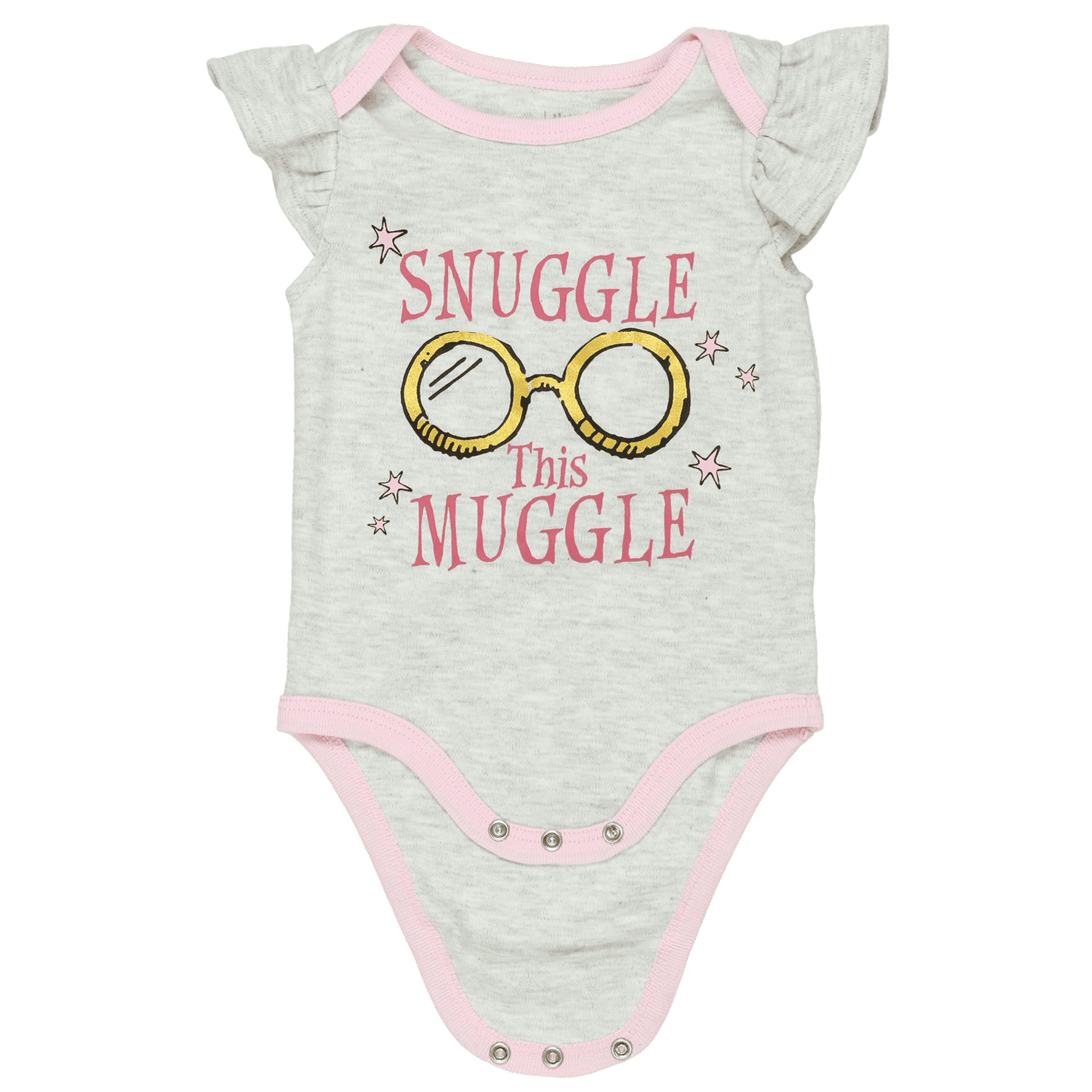 Harry Potter Infant Baby Girls One Piece Bodysuit with Pull-on Pant Bib Set HPG200